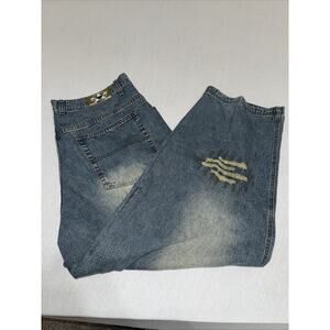 Vintage Delf Denim Jeans Mens 44x34* Blue Baggy Skater Goth Y2K EUC Dry Cleaned